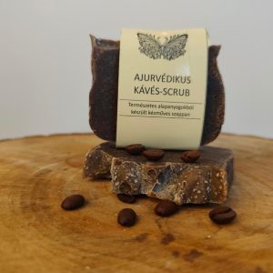 Ajurvédikus kávés-scubos gyógyszappan - natúrkozmetikumok